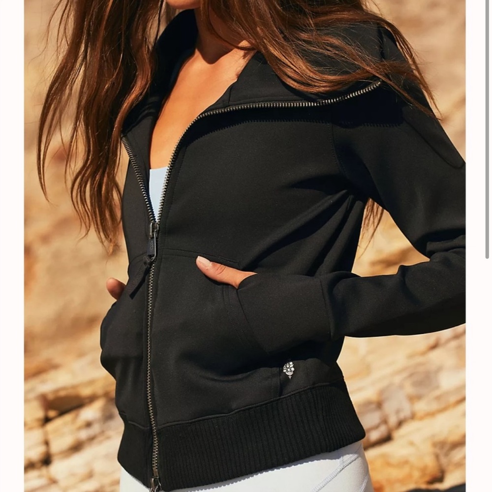 Free People Lead the Pack Full Zip Jacket